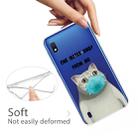 For Samsung Galaxy A10 Coloured Drawing Pattern Highly Transparent TPU Protective Case(Mask Cat) - 4