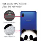 For Samsung Galaxy A10 Coloured Drawing Pattern Highly Transparent TPU Protective Case(Panda) - 3