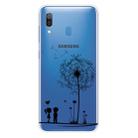 For Samsung Galaxy A40 Coloured Drawing Pattern Highly Transparent TPU Protective Case(Dandelion) - 1