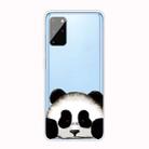 For Samsung Galaxy A41 Coloured Drawing Pattern Highly Transparent TPU Protective Case(Panda) - 1