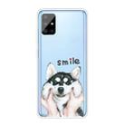 For Samsung Galaxy A71 Coloured Drawing Pattern Highly Transparent TPU Protective Case(Pinch Dog) - 1
