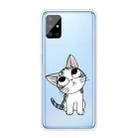For Samsung Galaxy A71 5G Coloured Drawing Pattern Highly Transparent TPU Protective Case(Cat) - 1