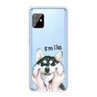 For Samsung Galaxy A81 / Note 10 Lite Coloured Drawing Pattern Highly Transparent TPU Protective Case(Pinch Dog) - 1