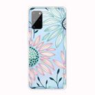 For Samsung Galaxy S20 Coloured Drawing Pattern Highly Transparent TPU Protective Case(Flower) - 1