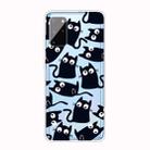 For Samsung Galaxy S20 Coloured Drawing Pattern Highly Transparent TPU Protective Case(Black Cat) - 1