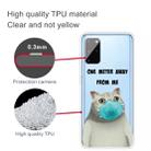 For Samsung Galaxy S20+ Coloured Drawing Pattern Highly Transparent TPU Protective Case(Mask Cat) - 3