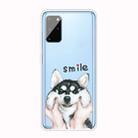 For Samsung Galaxy S20+ Coloured Drawing Pattern Highly Transparent TPU Protective Case(Pinch Dog) - 1