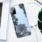 For Samsung Galaxy S20+ Coloured Drawing Pattern Highly Transparent TPU Protective Case(Black Rose) - 2