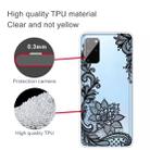 For Samsung Galaxy S20+ Coloured Drawing Pattern Highly Transparent TPU Protective Case(Black Rose) - 3
