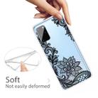 For Samsung Galaxy S20+ Coloured Drawing Pattern Highly Transparent TPU Protective Case(Black Rose) - 4