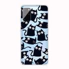 For Samsung Galaxy S20+ Coloured Drawing Pattern Highly Transparent TPU Protective Case(Black Cat) - 1