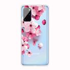 For Samsung Galaxy S20+ Coloured Drawing Pattern Highly Transparent TPU Protective Case(Cherry Blossoms) - 1