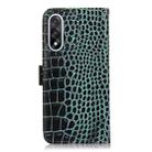 For OnePlus Nord 5 / Ace 5 Ultra Crocodile Top Layer Cowhide Leather Phone Case(Green) - 3