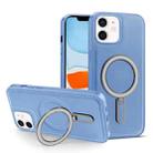 For iPhone 11 MagSafe Magnetic Holder Phone Case(Sierra Blue) - 1