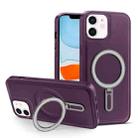 For iPhone 11 MagSafe Magnetic Holder Phone Case(Purple) - 1