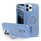 For iPhone 11 Pro Max MagSafe Magnetic Holder Phone Case(Sierra Blue) - 1
