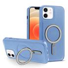 For iPhone 12 / 12 Pro MagSafe Magnetic Holder Phone Case(Sierra Blue) - 1