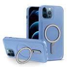 For iPhone 12 Pro Max MagSafe Magnetic Holder Phone Case(Sierra Blue) - 1