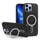 For iPhone 13 Pro Max MagSafe Magnetic Holder Phone Case(Black) - 1