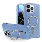 For iPhone 14 Pro MagSafe Magnetic Holder Phone Case(Sierra Blue) - 1