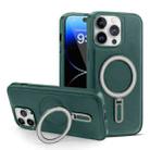 For iPhone 14 Pro MagSafe Magnetic Holder Phone Case(Green) - 1