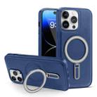 For iPhone 14 Pro MagSafe Magnetic Holder Phone Case(Royal Blue) - 1