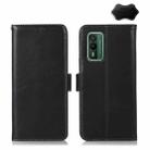 For Nokia XR21 Magnetic Crazy Horse Texture Genuine Leather RFID Phone Case(Black) - 1