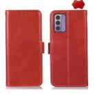 For Nokia G42 5G Magnetic Crazy Horse Texture Genuine Leather RFID Phone Case(Red) - 1