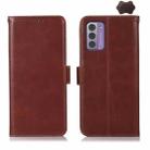 For Nokia G42 5G Magnetic Crazy Horse Texture Genuine Leather RFID Phone Case(Brown) - 1