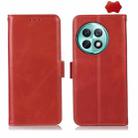 For OnePlus Ace 2 Pro Magnetic Crazy Horse Texture Genuine Leather RFID Phone Case(Red) - 1