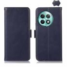 For OnePlus Ace 2 Pro Magnetic Crazy Horse Texture Genuine Leather RFID Phone Case(Blue) - 1