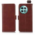 For OnePlus Ace 2 Pro Magnetic Crazy Horse Texture Genuine Leather RFID Phone Case(Brown) - 1