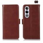 For OnePlus Nord CE4 5G Global Magnetic Crazy Horse Texture Genuine Leather RFID Phone Case(Brown) - 1