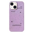 For iPhone 14 Painted Pattern PC Phone Case(Splashing Ink) - 1