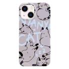 For iPhone 14 Painted Pattern PC Phone Case(CATs) - 1