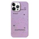 For iPhone 14 Pro Painted Pattern PC Phone Case(Splashing Ink) - 1