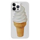 For iPhone 14 Pro Painted Pattern PC Phone Case(Ice Cream) - 1