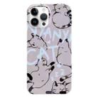 For iPhone 14 Pro Max Painted Pattern PC Phone Case(CATs) - 1