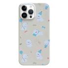 For iPhone 14 Pro Max Painted Pattern PC Phone Case(Milk Yellow Dog) - 1