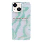 For iPhone 14 Plus Painted Pattern PC Phone Case(Matcha Green) - 1