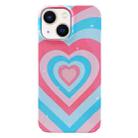 For iPhone 14 Plus Painted Pattern PC Phone Case(Love) - 1