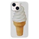 For iPhone 14 Plus Painted Pattern PC Phone Case(Ice Cream) - 1