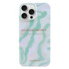 For iPhone 15 Pro Max Painted Pattern PC Phone Case(Matcha Green) - 1