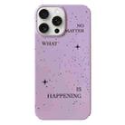 For iPhone 15 Pro Max Painted Pattern PC Phone Case(Splashing Ink) - 1