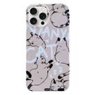 For iPhone 15 Pro Max Painted Pattern PC Phone Case(CATs) - 1
