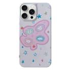 For iPhone 15 Pro Painted Pattern PC Phone Case(Starry Dogs) - 1