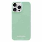 For iPhone 15 Pro Painted Pattern PC Phone Case(Green) - 1