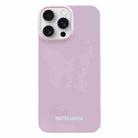 For iPhone 15 Pro Painted Pattern PC Phone Case(Pink) - 1