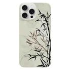 For iPhone 15 Pro Painted Pattern PC Phone Case(Ink Painting) - 1