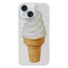 For iPhone 15 Painted Pattern PC Phone Case(Ice Cream) - 1